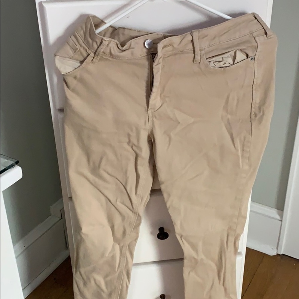 Rockstar mid rise khaki pants